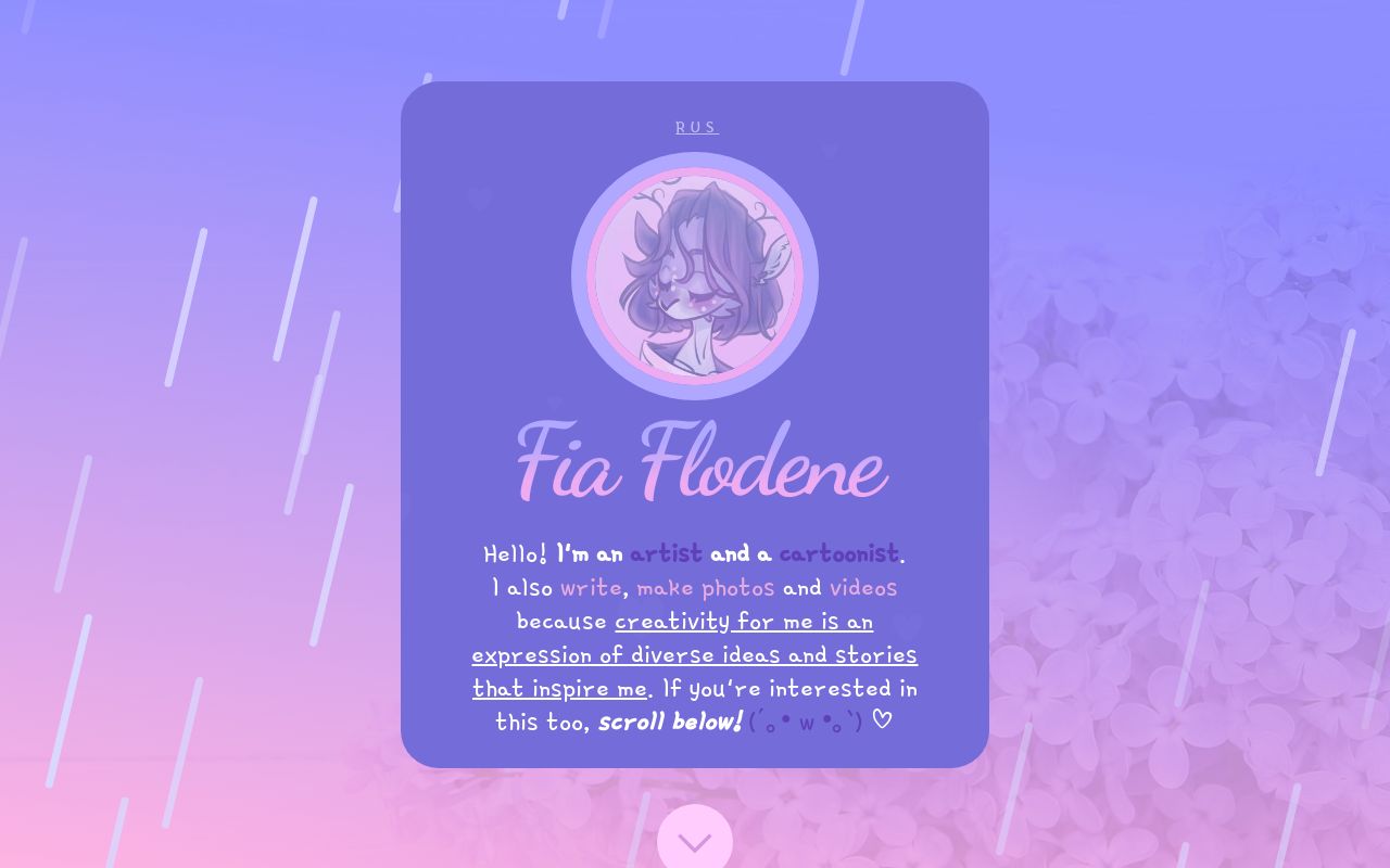 Fia's Calling Card