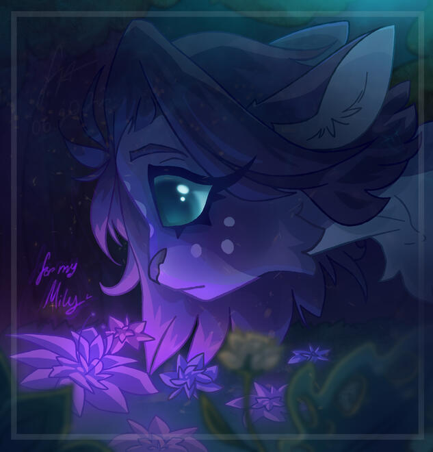 «A violet beast» – illustration of me, Fia