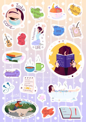 First stickerpack – «I won't let you hurt me» project