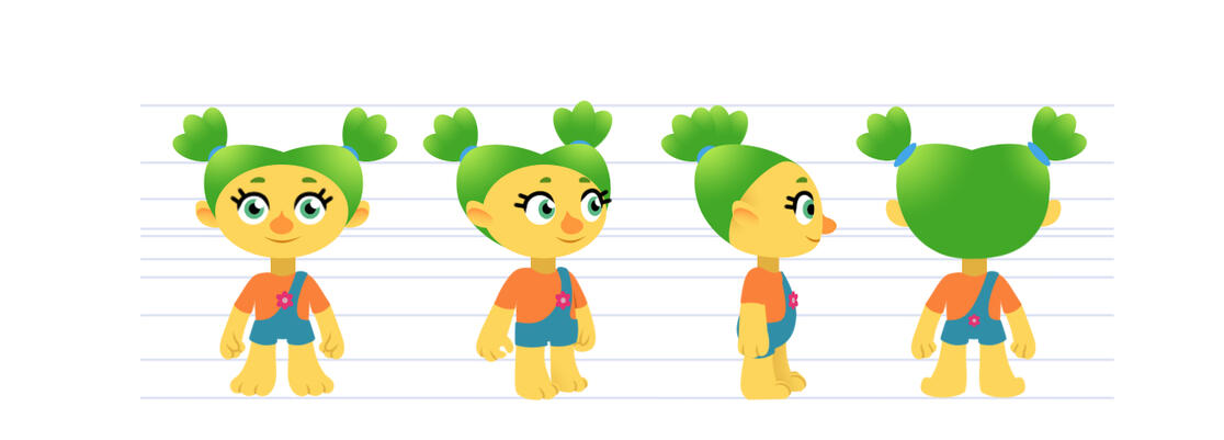 Character Sanja's poses – festival Magica 2022