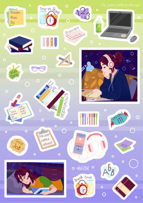 Second stickerpack – «I won't let you hurt me» project